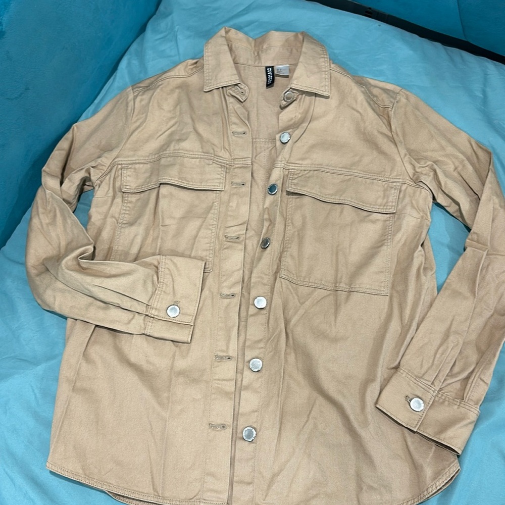 Beige Cargo Jacket
